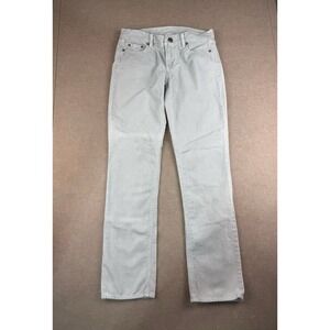 J.Crew Pants Women's 26S Off White Corduroy City Fit Straight‎ Leg